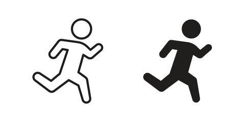 Running icon designs collection for mobile, ui, web.