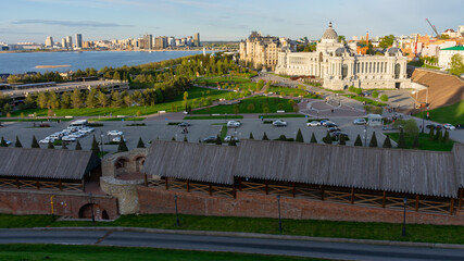 Kazan. View of the city from the Kremlin observation deck.