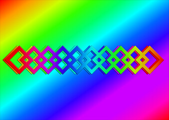 bandes aux couleurs de l'arc en ciel