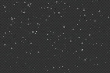 Light Snow Particle Overlay — Soft Winter Snowfall Transparent Background