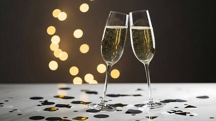 happy new year, new year's eve, silvester, new year, celebration greeting card, new year card - Year 2026 in sparkler font and firework fireworks pyrotechnic, isolated on black night sky background