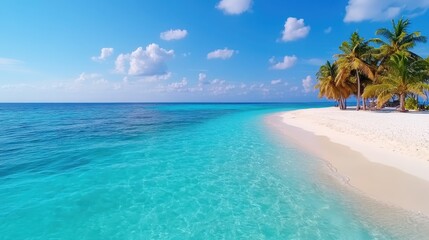 Serene sandy islet in the Indian Ocean showcasing a tropical paradise