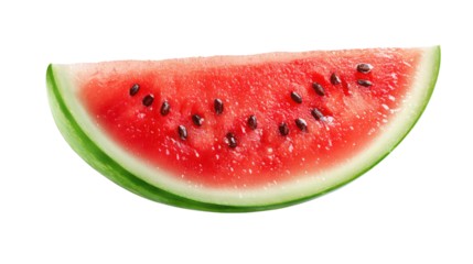 Fresh watermelon slice isolated on white background juicy red fruit summer snack healthy tropical dessert concept
