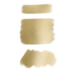 Metallic Gold Paint Stroke Pack with Abstract Foil Shapes – High-End Luxury Design Assets