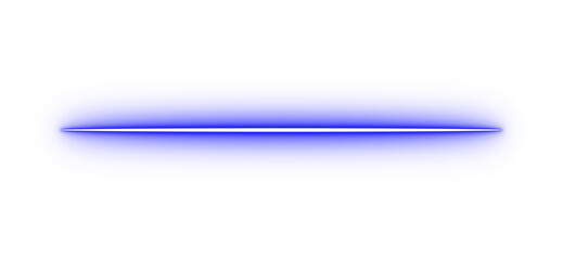 Neon blue glow line. Soft horizontal light bar accent. Bright digital highlight strip. Modern neon element for visuals