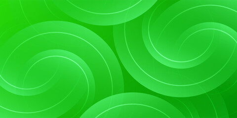 Geometric abstract shape on green gradient overlay background. Vector eps10