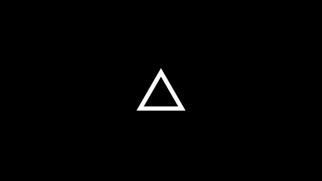 Risk caution message icon animation. Danger error icon. Alert risk safety danger road warning sign symbol