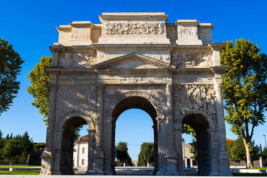 Ancient Triumphal Arch of Orange commemorating the victories of Germanicus