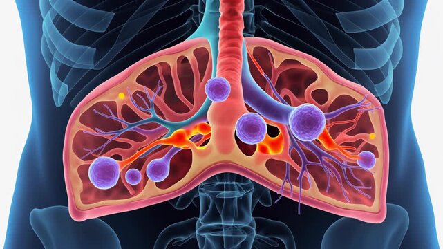 Microscopic view of cerebellar stellate interneurons in the molecular layer, visualizing cellular structures.