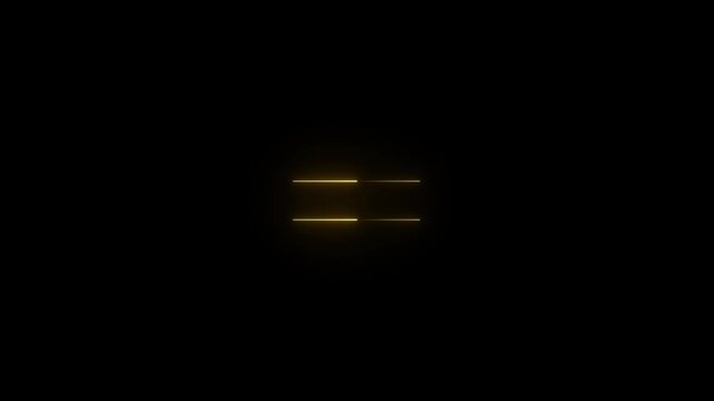 Neon icon animation with black background. Bright neon message icon concept. Neon icon 4k animation video.