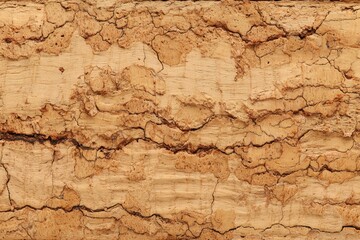 Fototapeta premium Sedimentary Rock Layers Closeup — Natural Geological Strata Texture