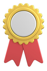 3D Illustration Of Medal Ribbon.