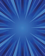 Abstract Dynamic Blue Radial Burst Effect