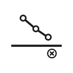 Decline Below Threshold Icon