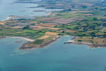 Vue a&eacute;rienne de Gatteville en France