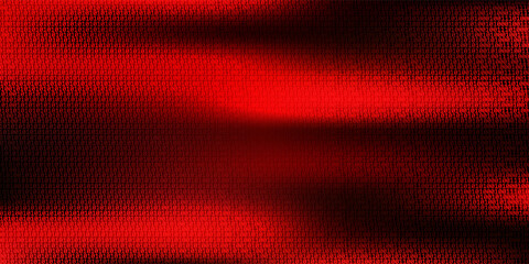 red matrix falling binary numbers cyber futuristic banner background template © Dul