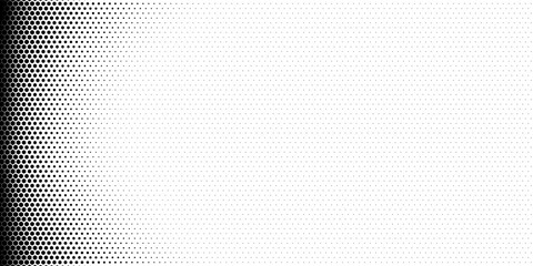 Gradient background with hexagons Halftone design Light effect Vector illustration