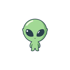 Cute Alien Icon Design Very Cool