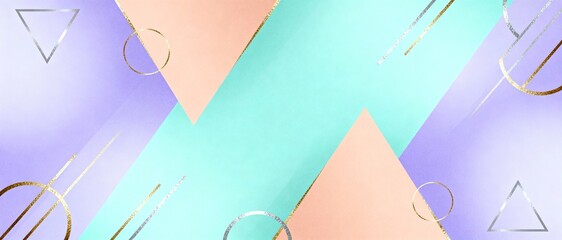 Blue and white geometric abstract background. Abstract geometric background. Vector illustration for your design. Blue and white colors. Vector illustration for your design.