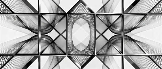 Blue and white geometric abstract background. Abstract geometric background. Vector illustration for your design. Blue and white colors. Vector illustration for your design.