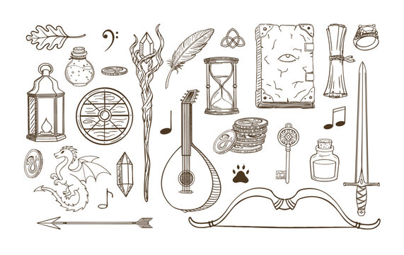 Fantasy Adventure DnD Icon Collection