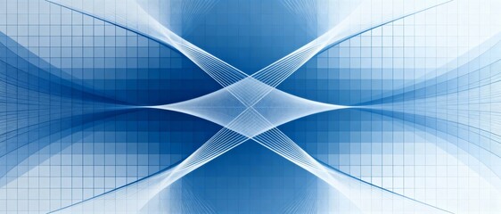 Blue and white geometric abstract background. Abstract geometric background. Vector illustration for your design. Blue and white colors. Vector illustration for your design.