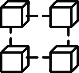 Modular Structure Block Icon