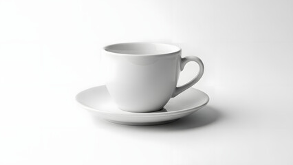 White cup png cup on plate png tea cup png coffee cup png transparent background image