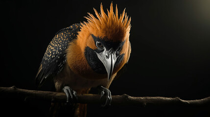 Naklejka premium black and yellow macaw