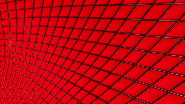 Red 3D Diamons Loop Ready