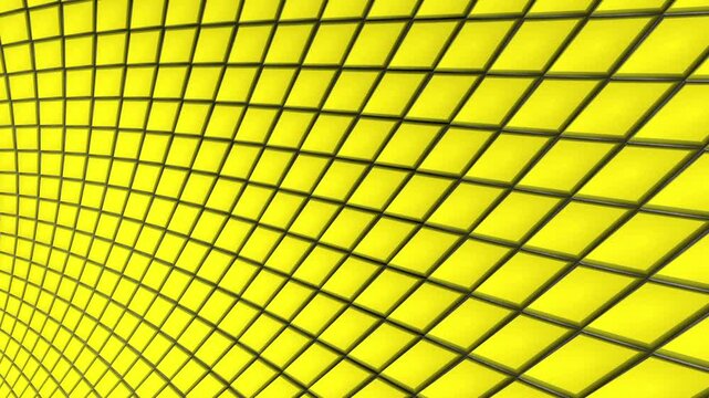 Yellow 3D Diamons Loop Ready