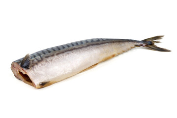Mackerel Fish Fillet, isolated on white background