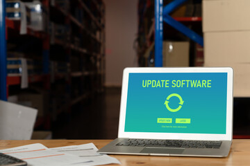 Software update on computer for modish version of device software upgrade