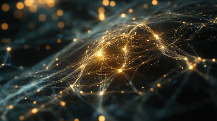 Futuristic AI Data Processing Hub with Glowing Holog