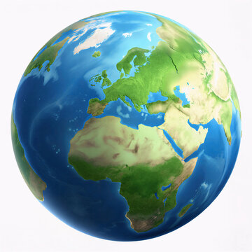 Stunning Earth View from Space &ndash; Europe, Africa & Asia