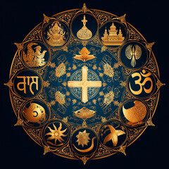 Multifaith Unity Circle World Religion Day Graphic