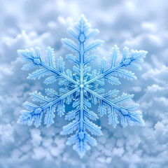 snowflake on a white background