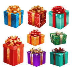 Clipart Gift Clipart Collection for Celebrations and Special Occasions Transparent Background