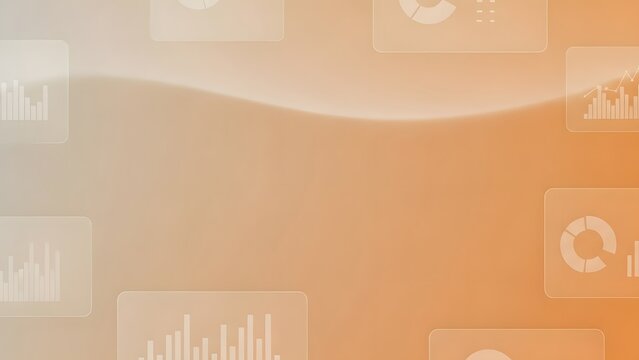 Abstract Data Visualizations on a Soft Gradient Background