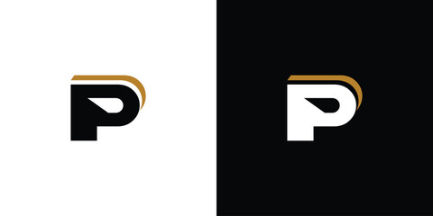 Modern and unique P letter logo design