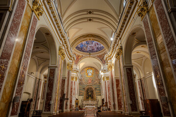 Isernia, Molise. The Cathedral of St. Peter the Apostle is the most important Catholic building of the city of Isernia, mother church of the Diocese of Isernia-Venafro.