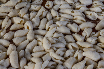 Cavatelli are a traditional pasta shape, typical of Molise, with an elongated and hollow shape like cavati, but smaller in size.