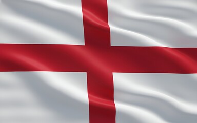 Fototapeta premium Close-Up Detail of the St George’s Cross Flag of England