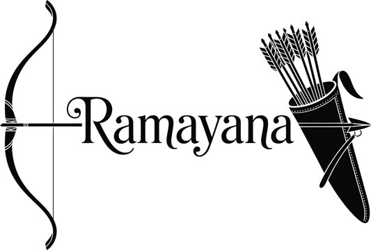 Ramayana Katha with bow and arrows