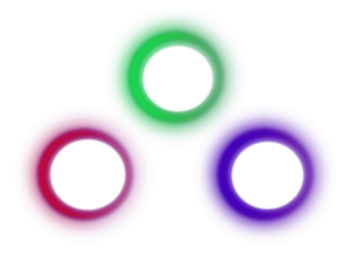 Abstract RGB Color Rings and Blurs