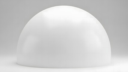 White dome isolated on white background