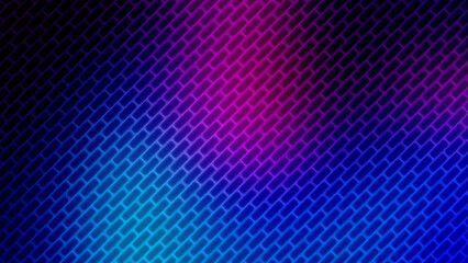 Abstract Neon Diagonal Brick Wall Texture Background With Vibrant Multicolor Gradient Glowing Lights Perfect for Gaming Wallpapers and Modern Technology Design Themes
