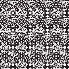 Seamless black and white pattern. For fabric design, textiles, wallpapers, packaging, branding elements, and digital backgrounds