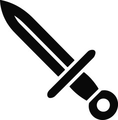 Black Gladius Sword Icon weapon