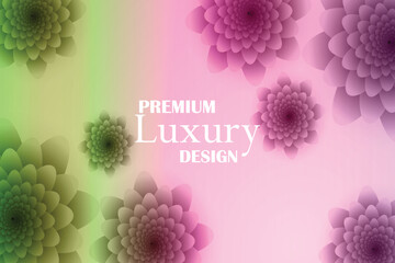 Premium Luxury Design Floral Abstract Background